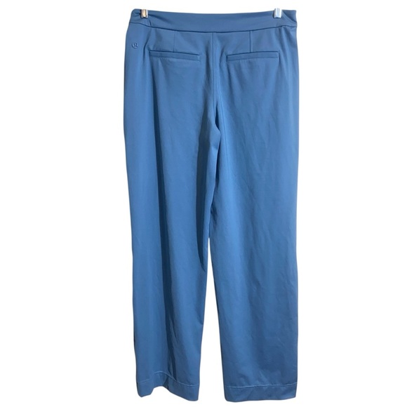 Lululemon Wide Leg Blue Drawstring Pants Women’s Lounge Stretch Casual - Picture 3 of 11